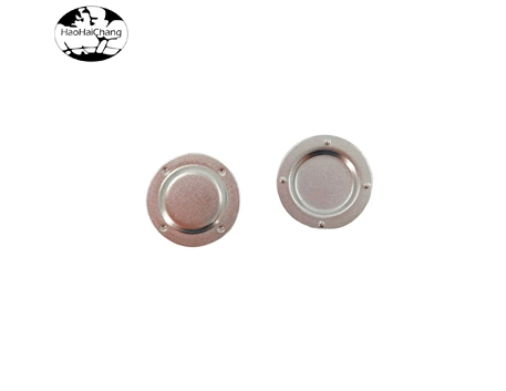 HHC-0792 SPCC en acier inoxydable rond avec bosses Caps de batterie couvercle métallique