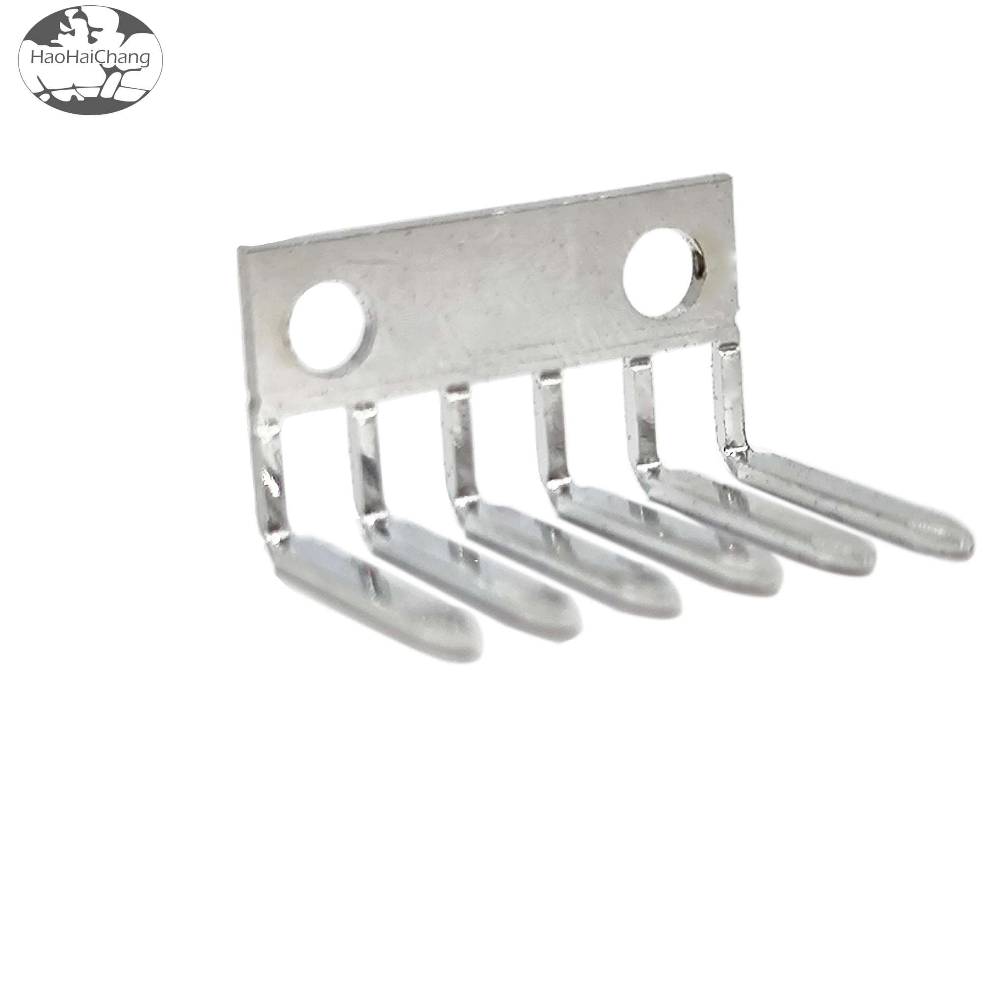 HHC-118  L-Shaped Tinned Copper 6P Pin Terminal Block