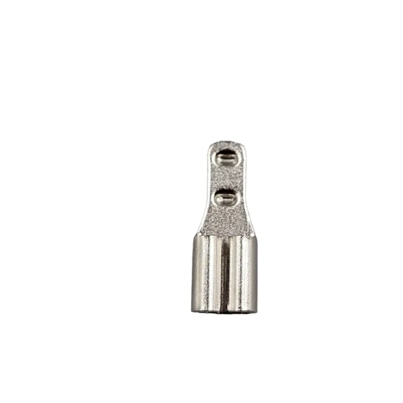 HHC-1273 Nickel-Plated Double Barrel Crimp Terminal Lug - 翻译中...
