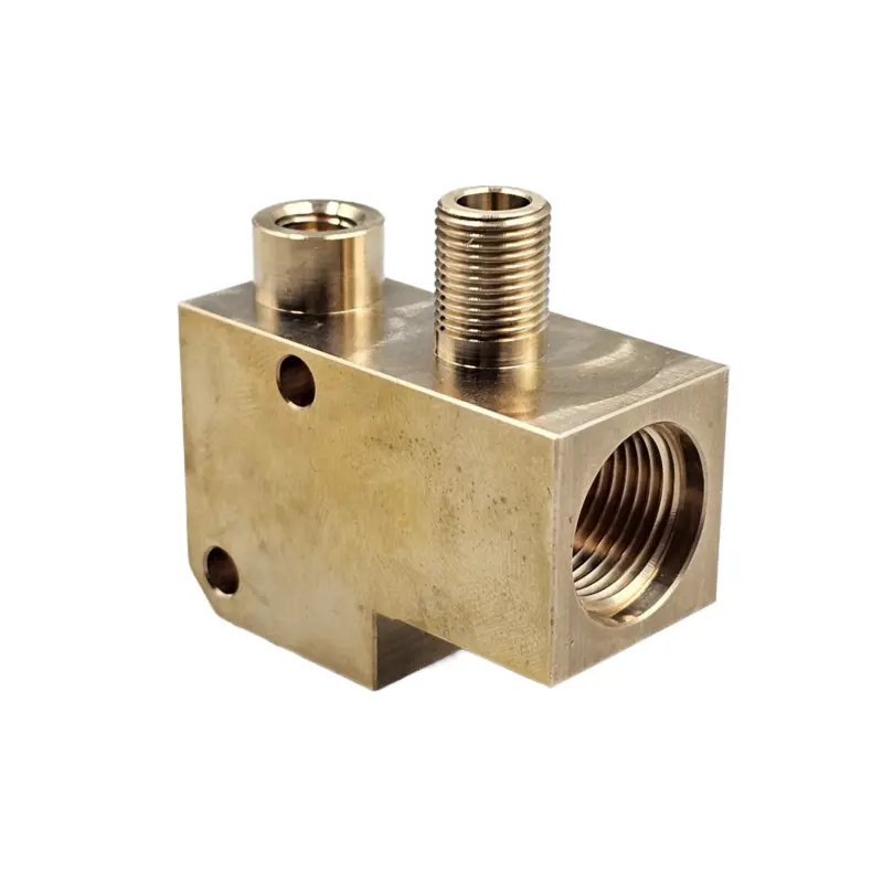 HHC-1294 Brass CNC Threaded Valve Manifold Block - 翻译中...