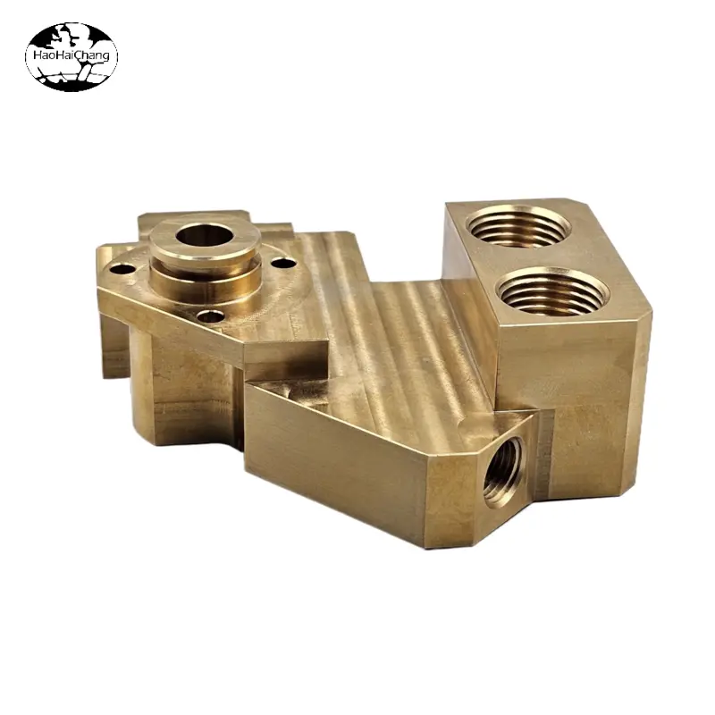 HHC-1296 Brass CNC Multi-Level Hydraulic Valve Manifold Block - 翻译中...